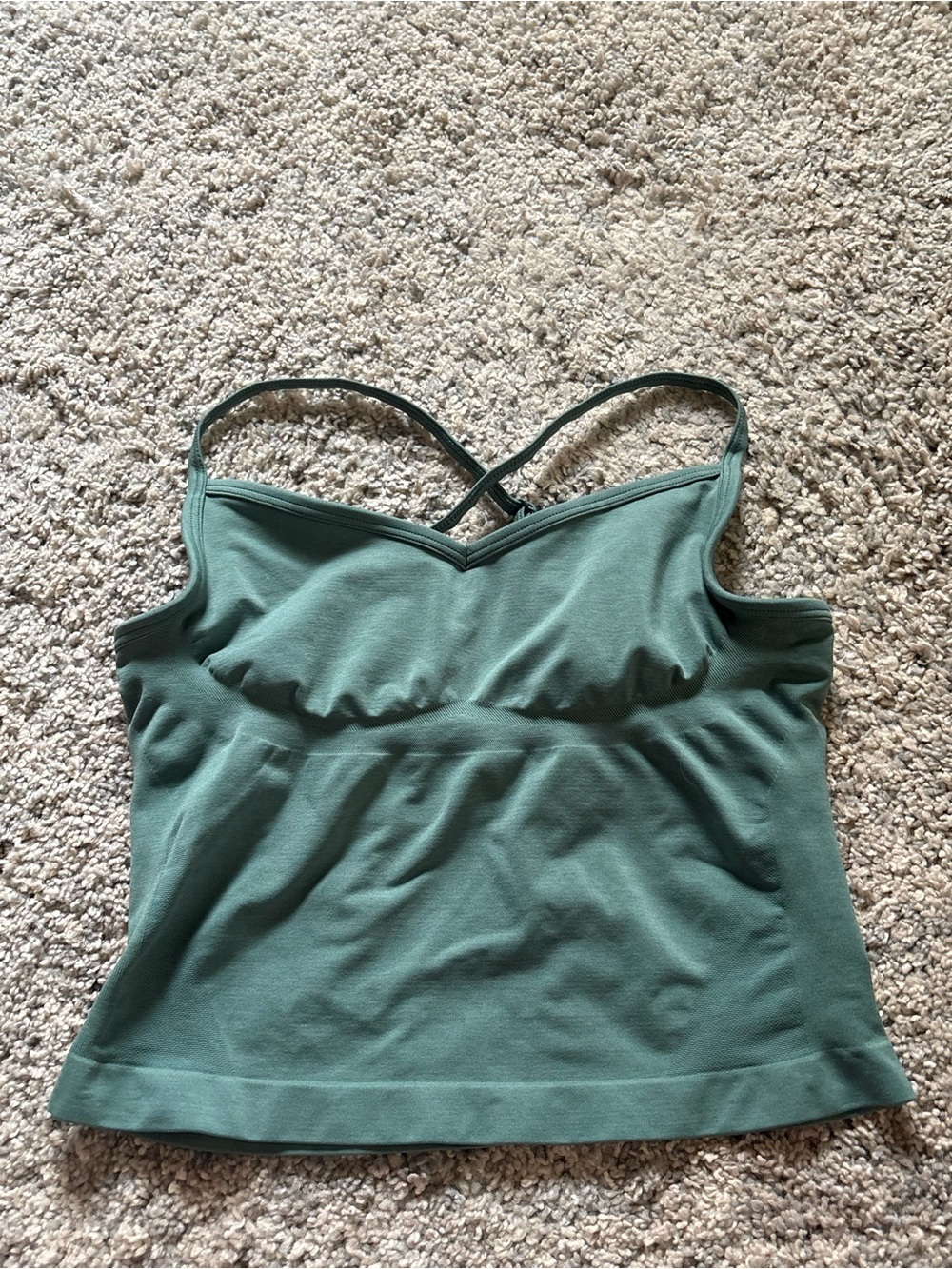 Alphalete Juniper Green Cross Push Tank
